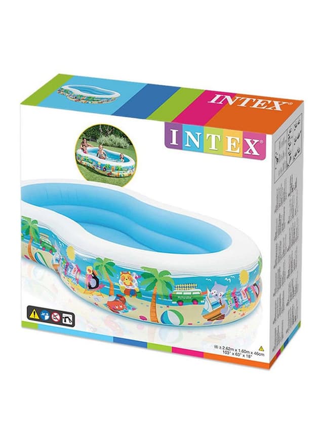 INTEX Swim Center Seashore Pool 262x160x46cm