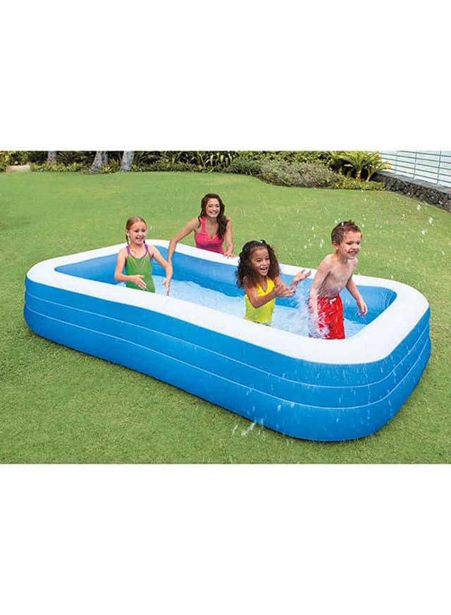 مسبح هوائي مستطيل للأطفال | Intex Swim Center Family Pool