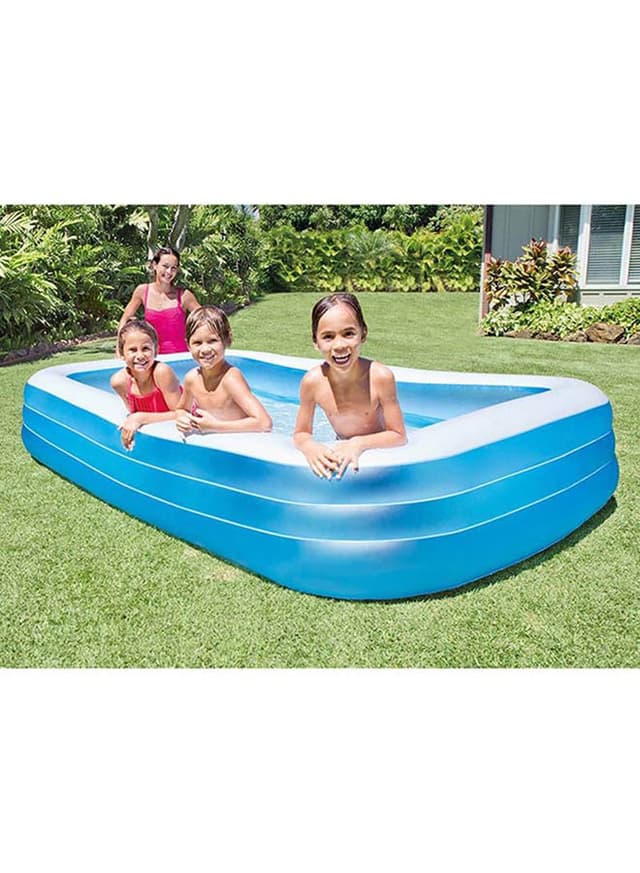 مسبح هوائي مستطيل للأطفال | Intex Swim Center Family Pool