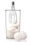 خلاط يدوي بقوة 550 واط ( مرفق بوعاء ومطحنة وخفاقة ) - أبيض BRAUN - Electric Hand Blender  MQ320