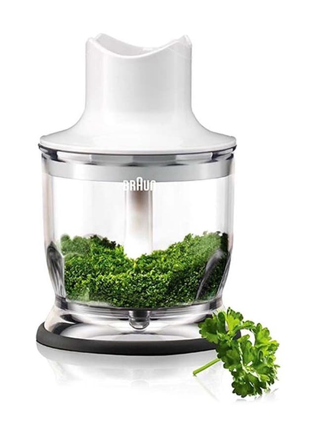 خلاط يدوي بقوة 550 واط ( مرفق بوعاء ومطحنة وخفاقة ) - أبيض BRAUN - Electric Hand Blender  MQ320