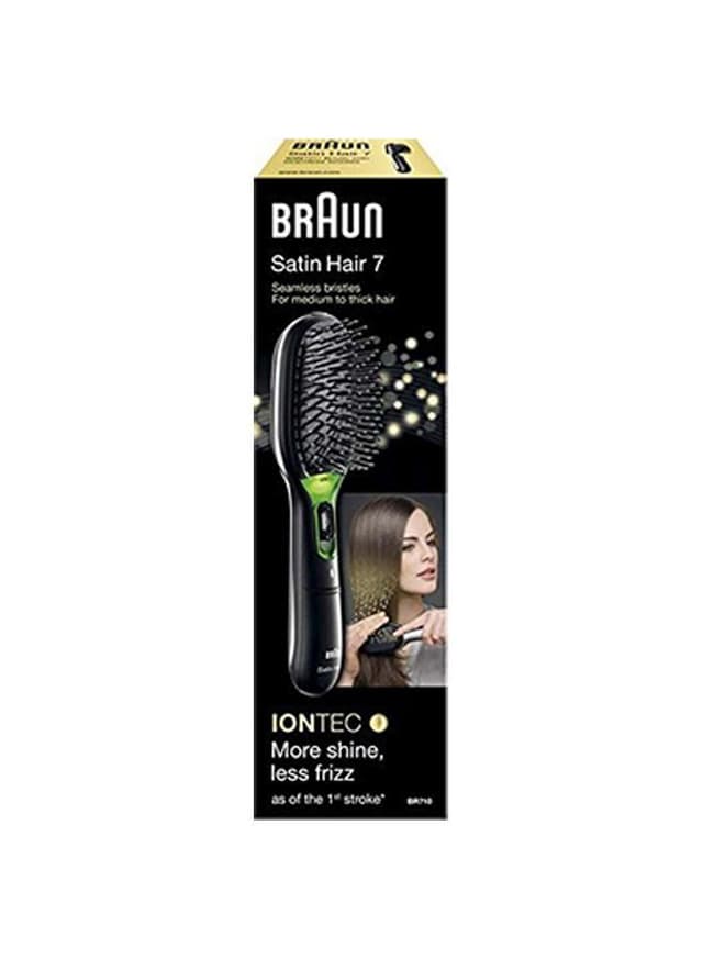 فرشاة تصفيف الشعر - اسود BRAUN - Satin Hair Lontec Brush