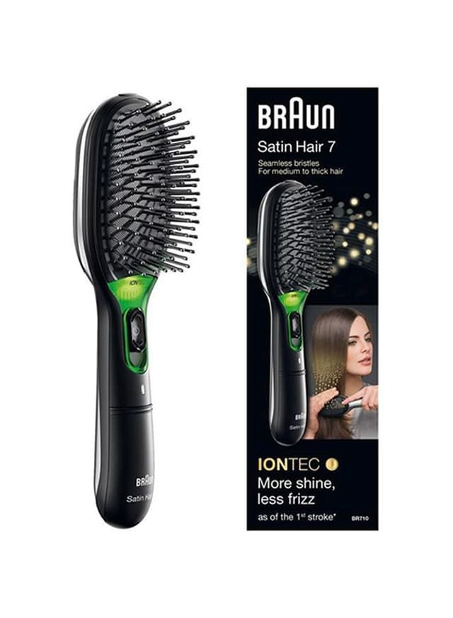 فرشاة تصفيف الشعر - اسود BRAUN - Satin Hair Lontec Brush