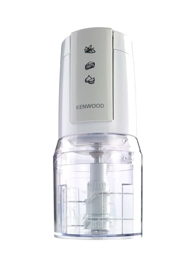 Kenwood Chopper With Mincer Grinder Function Glass Bowl And Quad Blade 400 W Ch 550 White/Clear