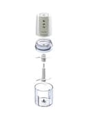 Kenwood Chopper With Mincer Grinder Function Glass Bowl And Quad Blade 400 W Ch 550 White/Clear