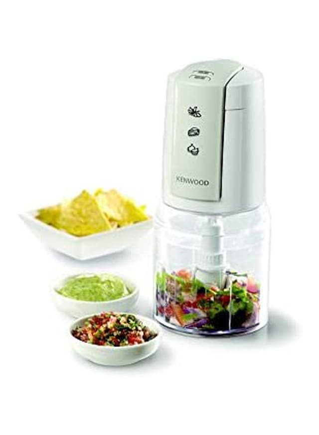 Kenwood Chopper With Mincer Grinder Function Glass Bowl And Quad Blade 400 W Ch 550 White/Clear