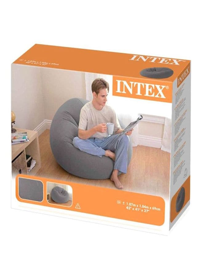 كرسي هوائي لون رمادي  INTEX Beanless Bag Chair