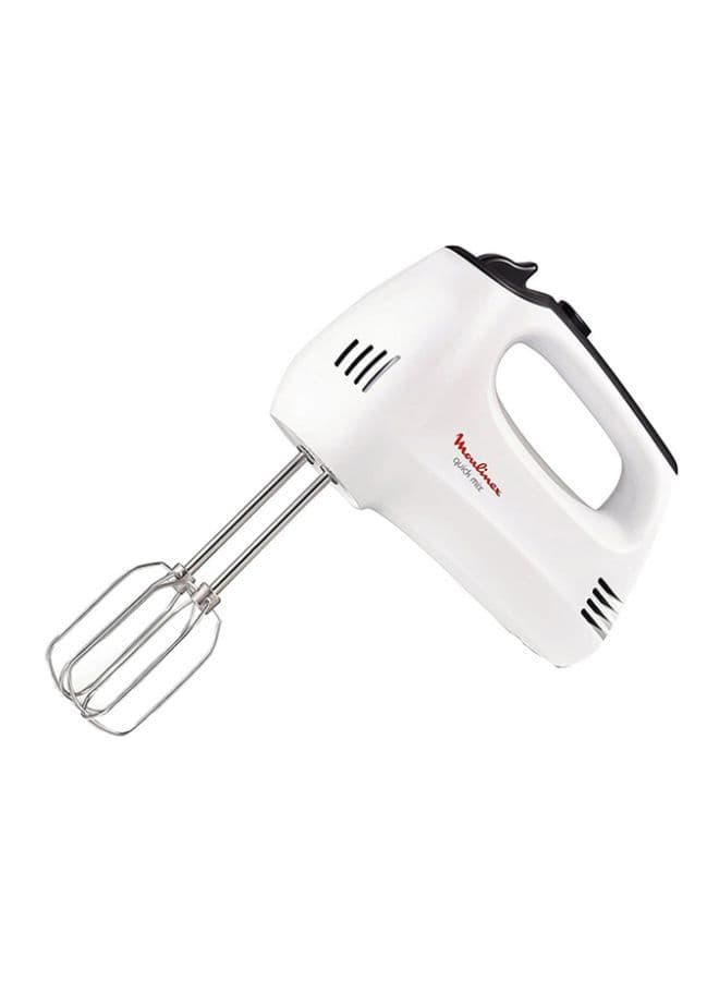Moulinex Quick Mix Hand Mixer 300w Hm3101 White/Silver
