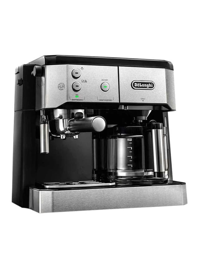 Delonghi Dual Function Espresso Coffee Machine And Drip Coffee 1750 W BCO421.S Black/Grey