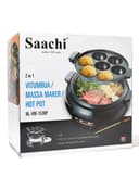 Saachi 2 In 1 Vitumbua Maker 1500 W NL VM 1538P BK Black/Clear