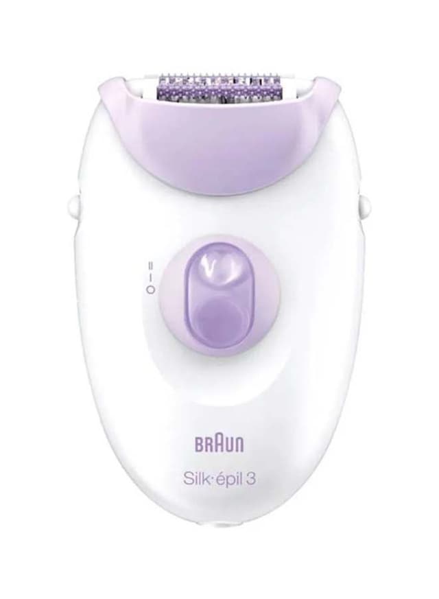 Braun Beauty Legs Epilator With Massage Cap White/Purple