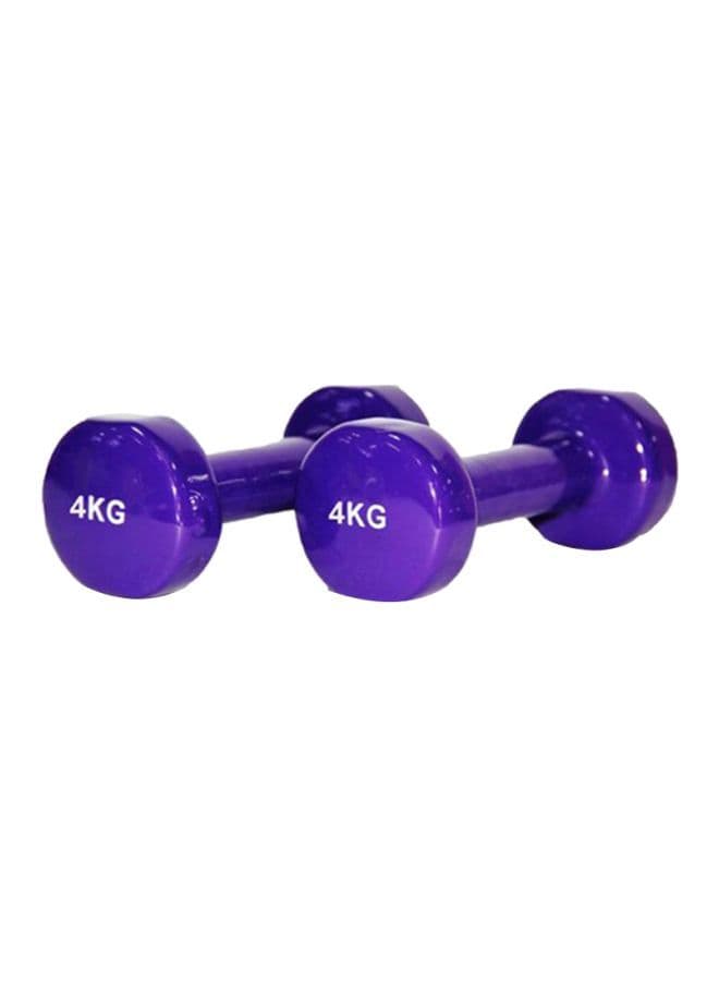 قطعتي دامبل بوزن 4 كغ 2Piece Head Vinyl Dumbbell Set - SkyLand