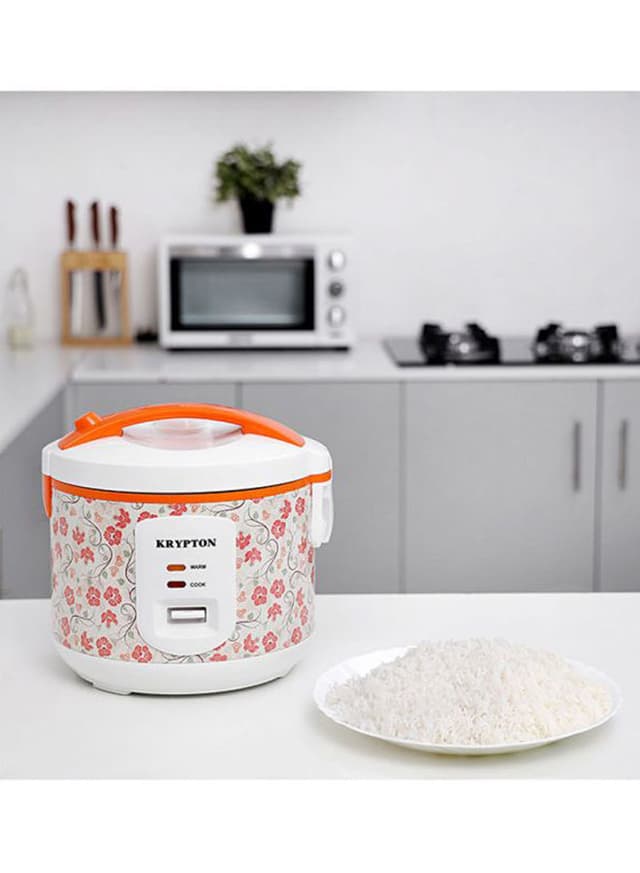 Krypton Electric Rice Cooker With Steamer KNRC6022 White & Pink