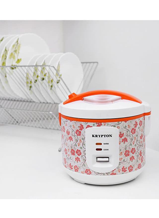 Krypton Electric Rice Cooker With Steamer KNRC6022 White & Pink