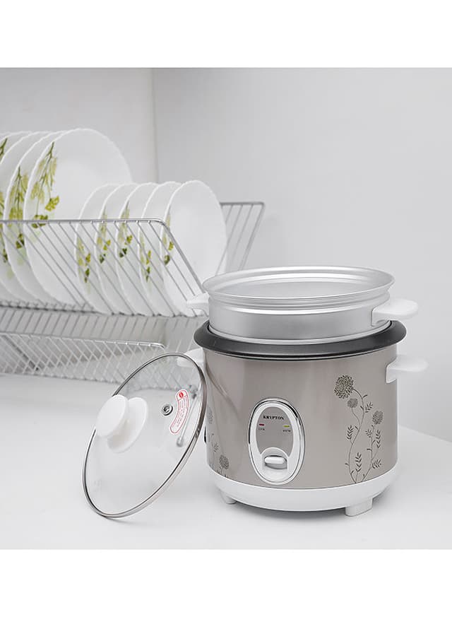 Krypton Electric Rice Cooker 1 l KNRC6055 Silver
