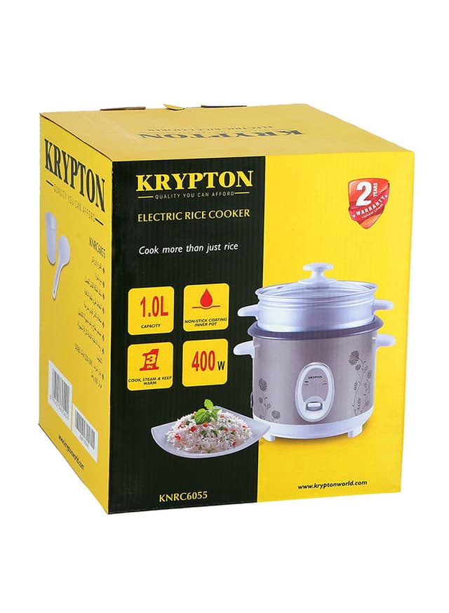 Krypton Electric Rice Cooker 1 l KNRC6055 Silver