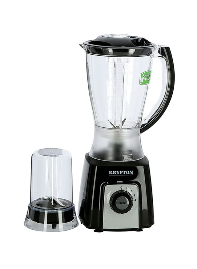 Krypton 2 In 1 Plastic Jar Blender 1.5 l 800 W KNB6074 Black