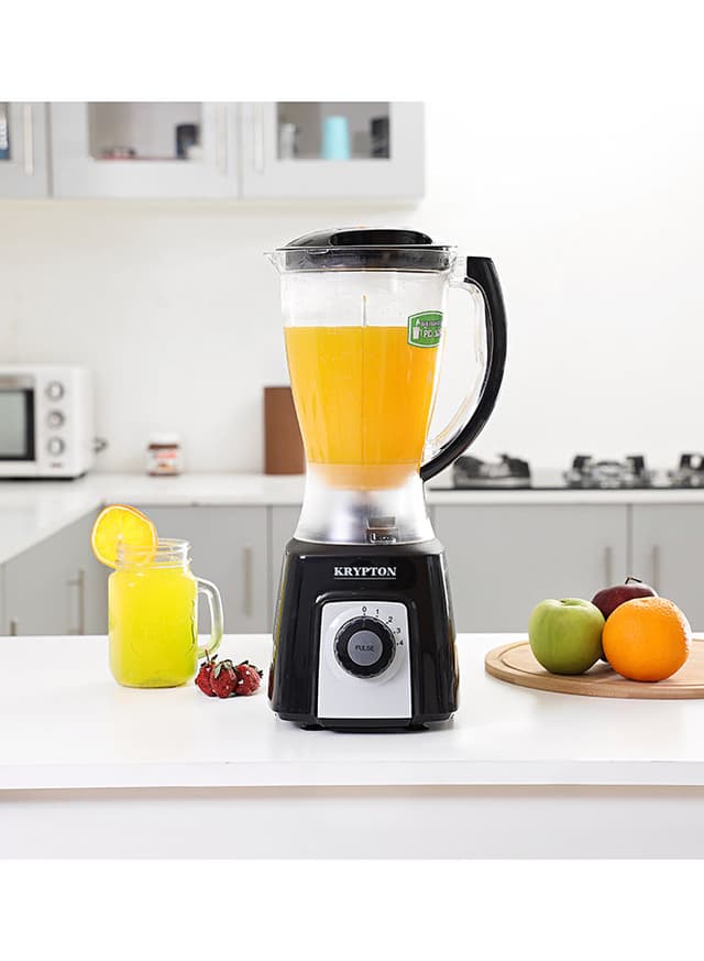 Krypton 2 In 1 Plastic Jar Blender 1.5 l 800 W KNB6074 Black