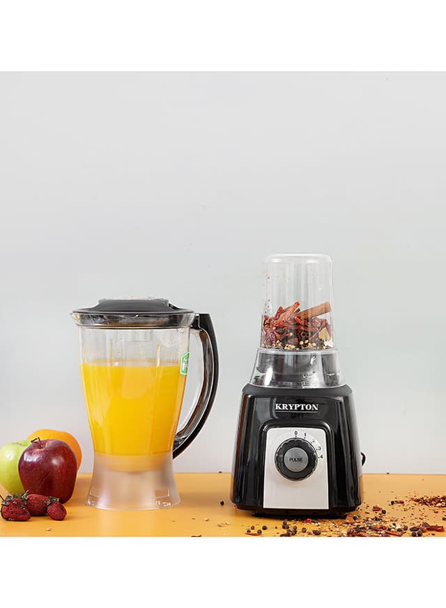 Krypton 2 In 1 Plastic Jar Blender 1.5 l 800 W KNB6074 Black
