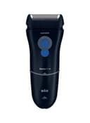 ماكينة تنعيم ذقن قابلة للشحن أسود وأزرق براون Braun Black/Blue Waterproof Hair Shaver