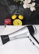 Krypton Powerful Hair Dryer Salon Quality With Cool Shot Function Silver/Black