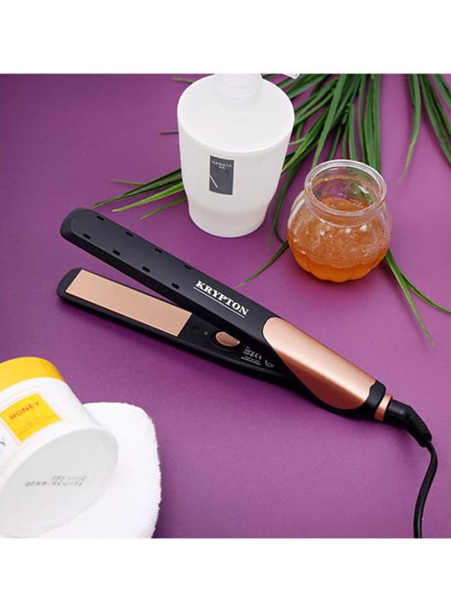 Krypton Ceramic Hair Straightener Brown/Black