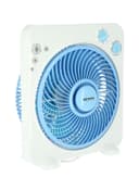 Krypton Powerful Personal Desk Box Fan With Copper Motor KNF6025 White / Blue