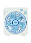 Krypton Powerful Personal Desk Box Fan With Copper Motor KNF6025 White / Blue