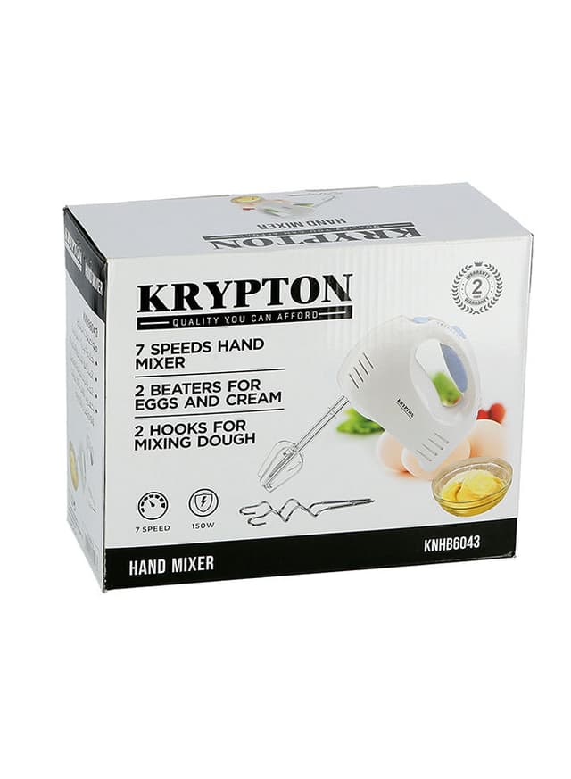 Krypton 7 Speed Hand Blender 150W 150 W KNHB6043 White