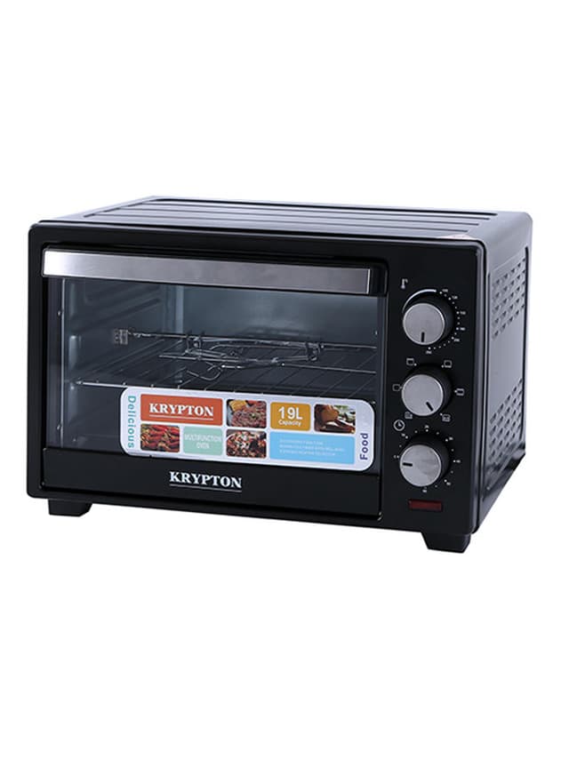 Krypton Electric Oven 6 Power Levels And 60 Minute Timer 19 l 1280 W KNO6096 Black/Silver/Clear