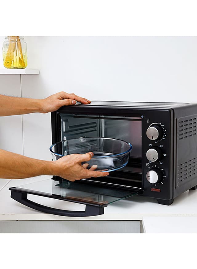 Krypton Electric Oven 6 Power Levels And 60 Minute Timer 19 l 1280 W KNO6096 Black/Silver/Clear