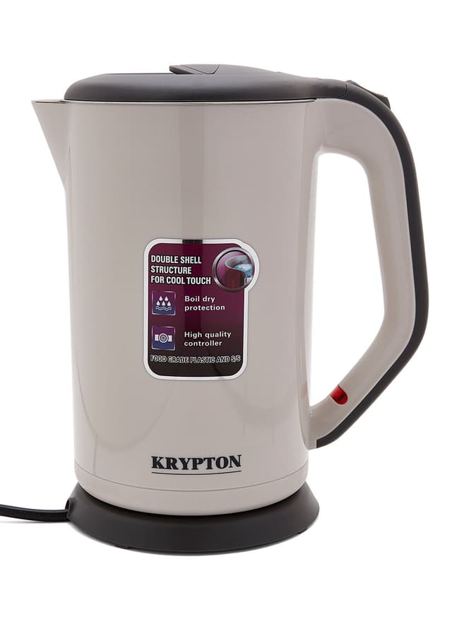 غلاية ماء كهربائية KRYPTON - Stainless Steel Electric Kettle 1.7L 1800Watt