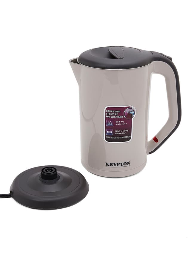 غلاية ماء كهربائية KRYPTON - Stainless Steel Electric Kettle 1.7L 1800Watt