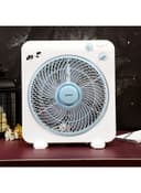 Krypton Box Fan  Powerful Personal Desk Box Fan With Copper Motor 45 W KNF6115 White/Blue