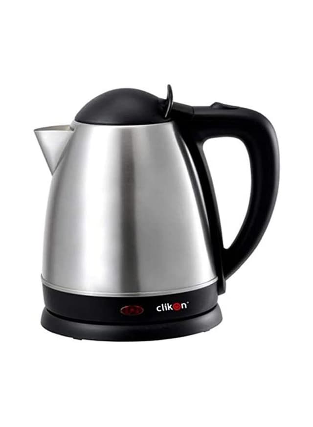 غلاية كهربائية بسعة 1.8 لتر وقوة 1800 واط Stainless Steel Kettle - Clikon