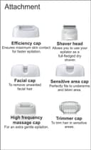 براون لازالة الشعر ( كهربائي ) 4 رؤوس - ابيض BRAUN - Silk-Epil 7 7-561 Wet And Dry Cordless Epilator