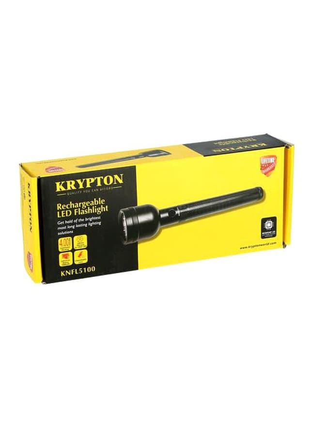 كشاف - KRYPTON - Led Flash Light Rechargeable 3000mAh