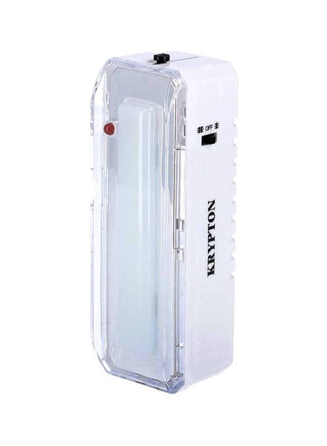 Krypton KNE5013 Rechargeable LED Emergency Lantern With Light Dimmer Function White 46x45x136millimeter
