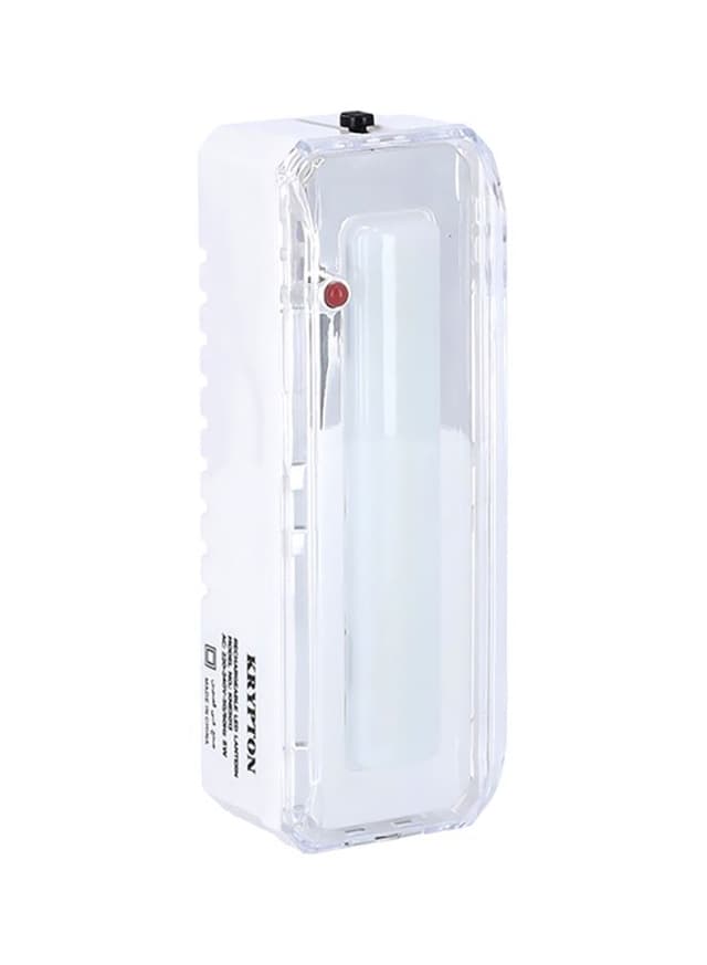 Krypton KNE5013 Rechargeable LED Emergency Lantern With Light Dimmer Function White 46x45x136millimeter