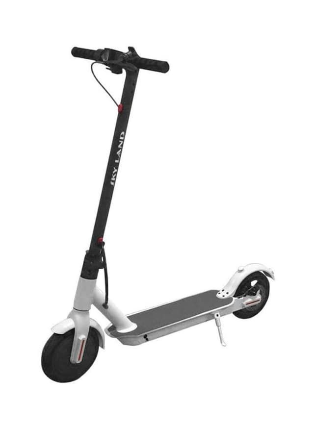SkyLand Tubeless Electric Scooter EM-1603-White 110x15.5x52centimeter
