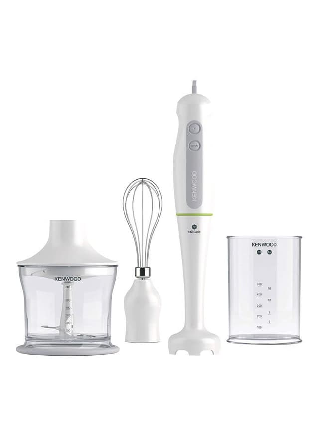 Kenwood Electric Triblade Hand Blender 600 W HDP104WG White/Clear