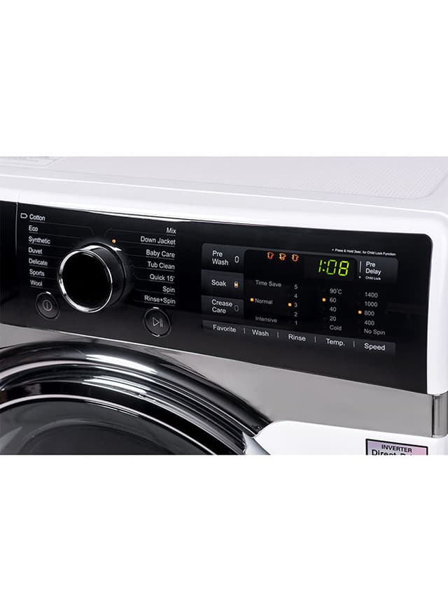 غسالة أتوماتيكية بسعة 9 كجم وقوة 2000 واط evvoli - Washing Machine