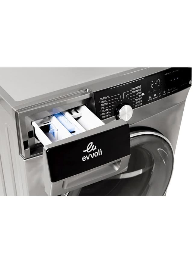 evvoli 1500 PRM Front Load Washing Machine 10 l 1950 W EVWM FBLE 1015S Silver
