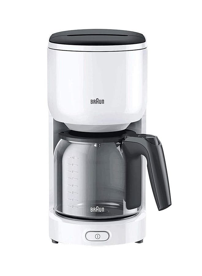 BRAUN Coffee Maker Pure Ease 1000 W KF3100 White