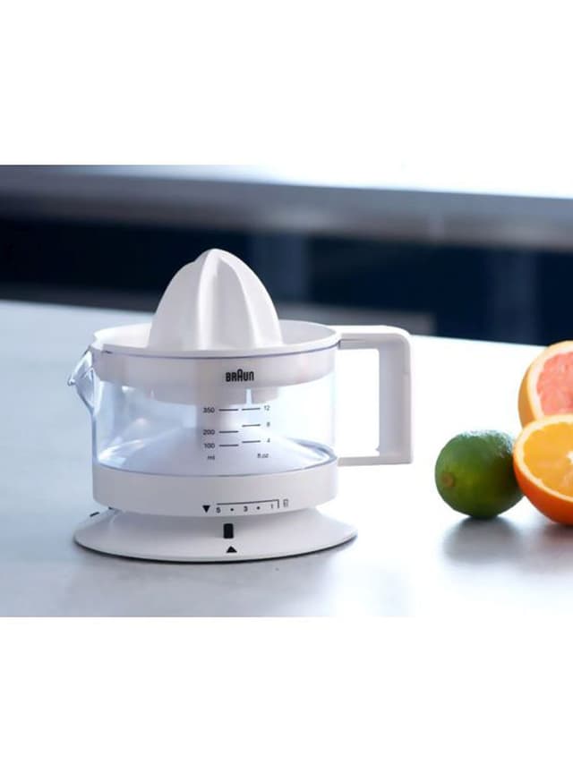 BRAUN Tribute Collection Citrus Juicer 20 W Cj3000 White/Clear