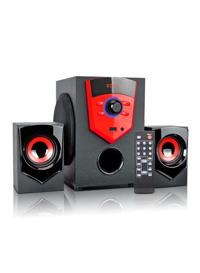 ISONIC 2.1 Channel Multimedia Speaker Set iS 474 Black/Red