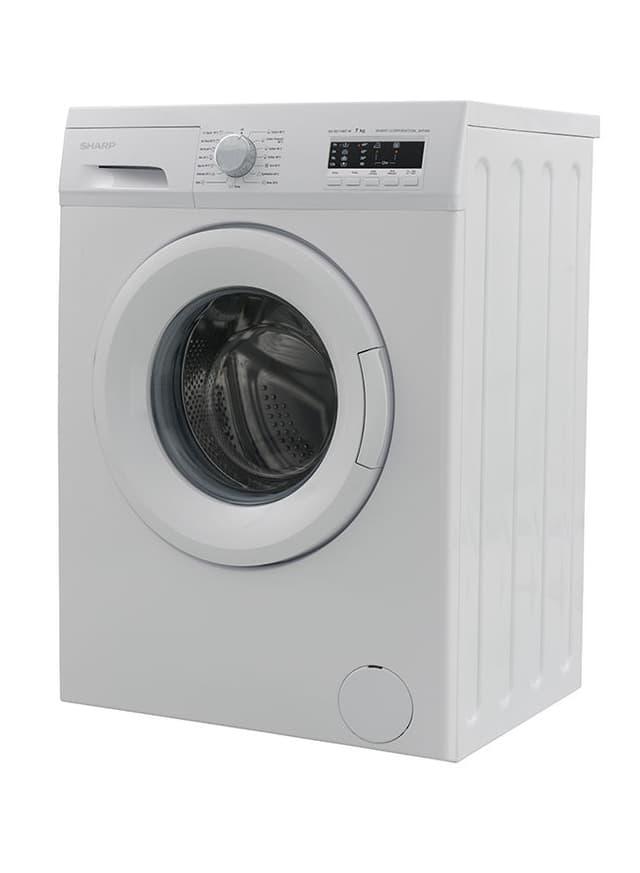 غسالة اوتوماتيك بسعة 7 كغ Washing Machine ES-FE710CZ-W من SHARP