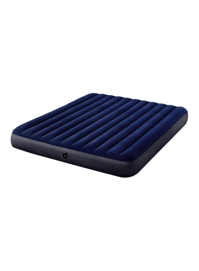 INTEX Classic Downy Airbed Blue/Black 203x183x25cm