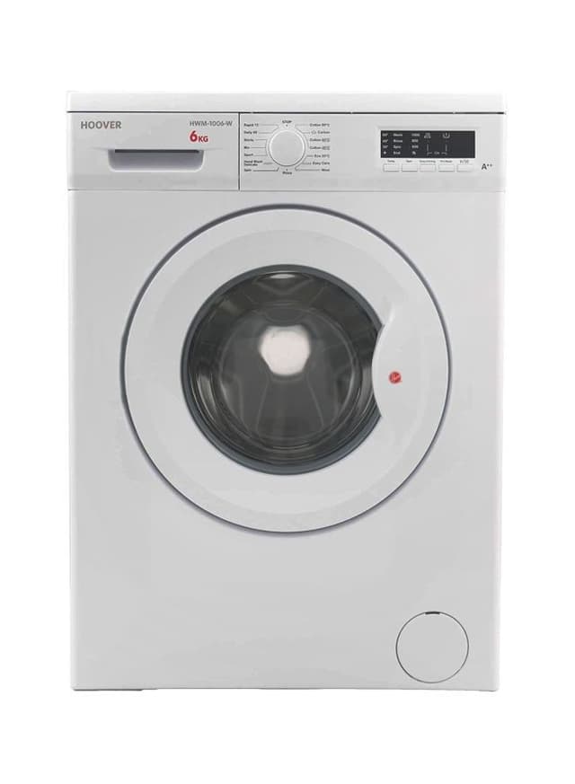 HOOVER Front Load Washing Machine 6 kg 6 kg HWM 1006 W white/Grey