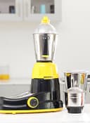 Krypton 3 In 1 Powerful Mixer Grinder 750W 750 W KNB6206 Black/Yellow/Silver